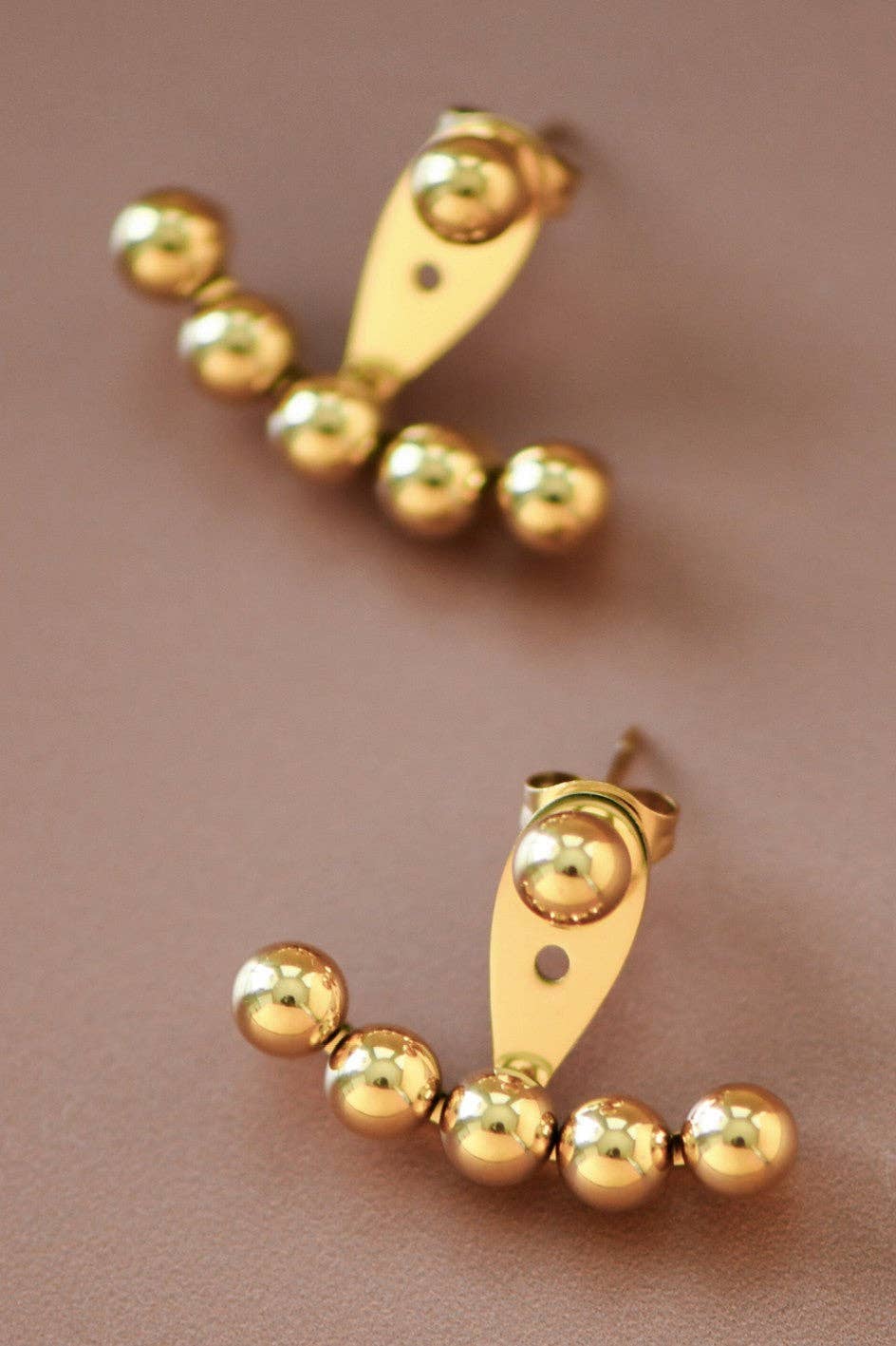 Gold Ear Jackets | 18K Gold Plated