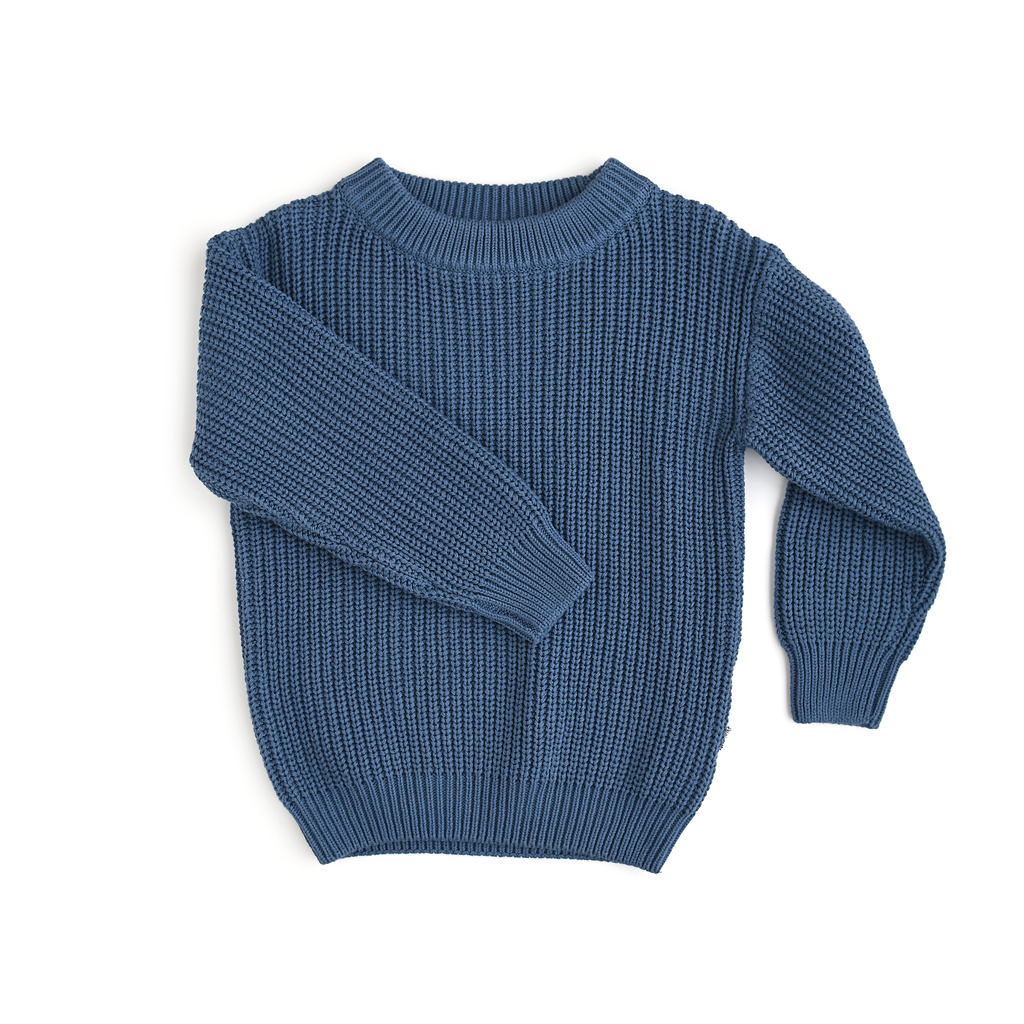 Knitted Sweater | Steel Blue