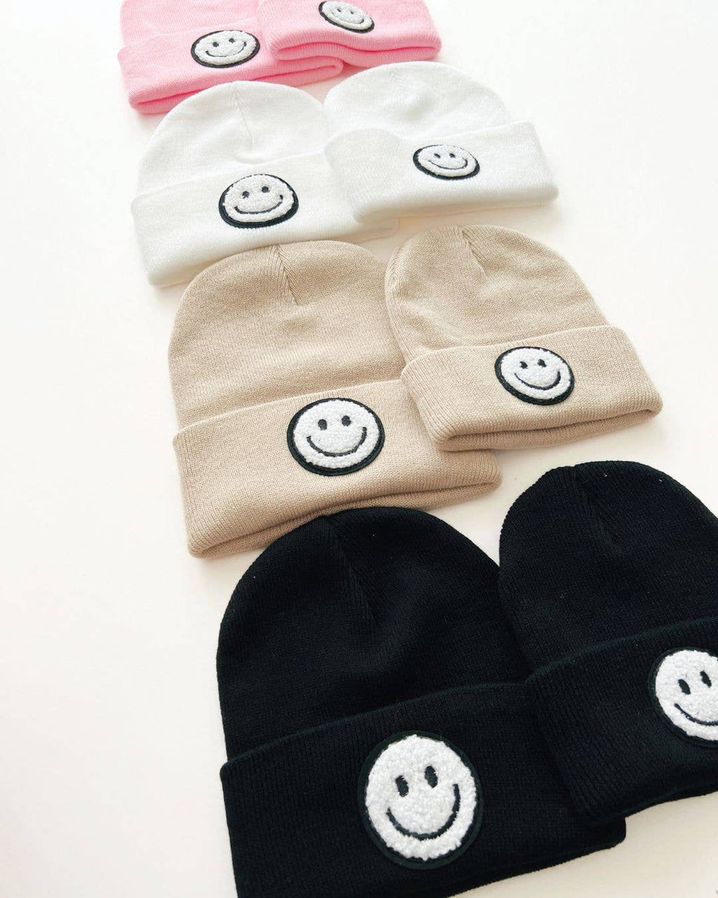 Smiley Baby & Kids Beanie | Beige: Baby