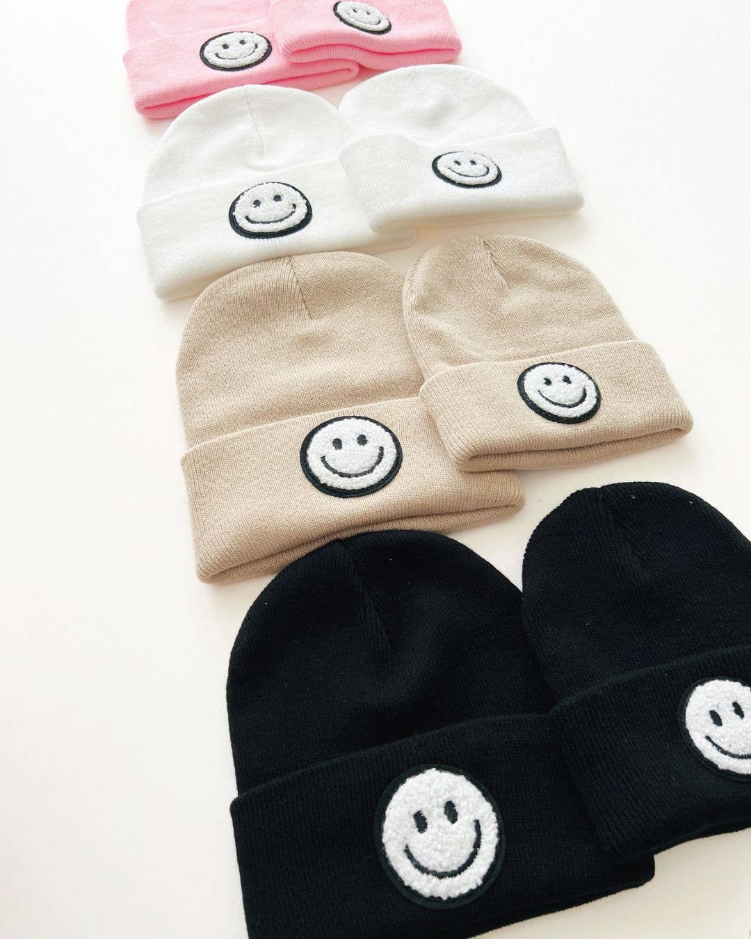Smiley Baby & Kids Beanie | Beige: Baby