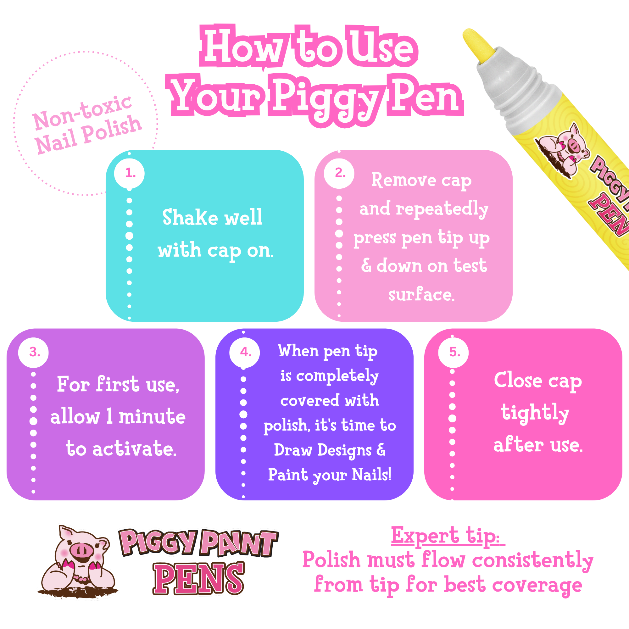 Piggy Paint Pen | Yippee Yellow