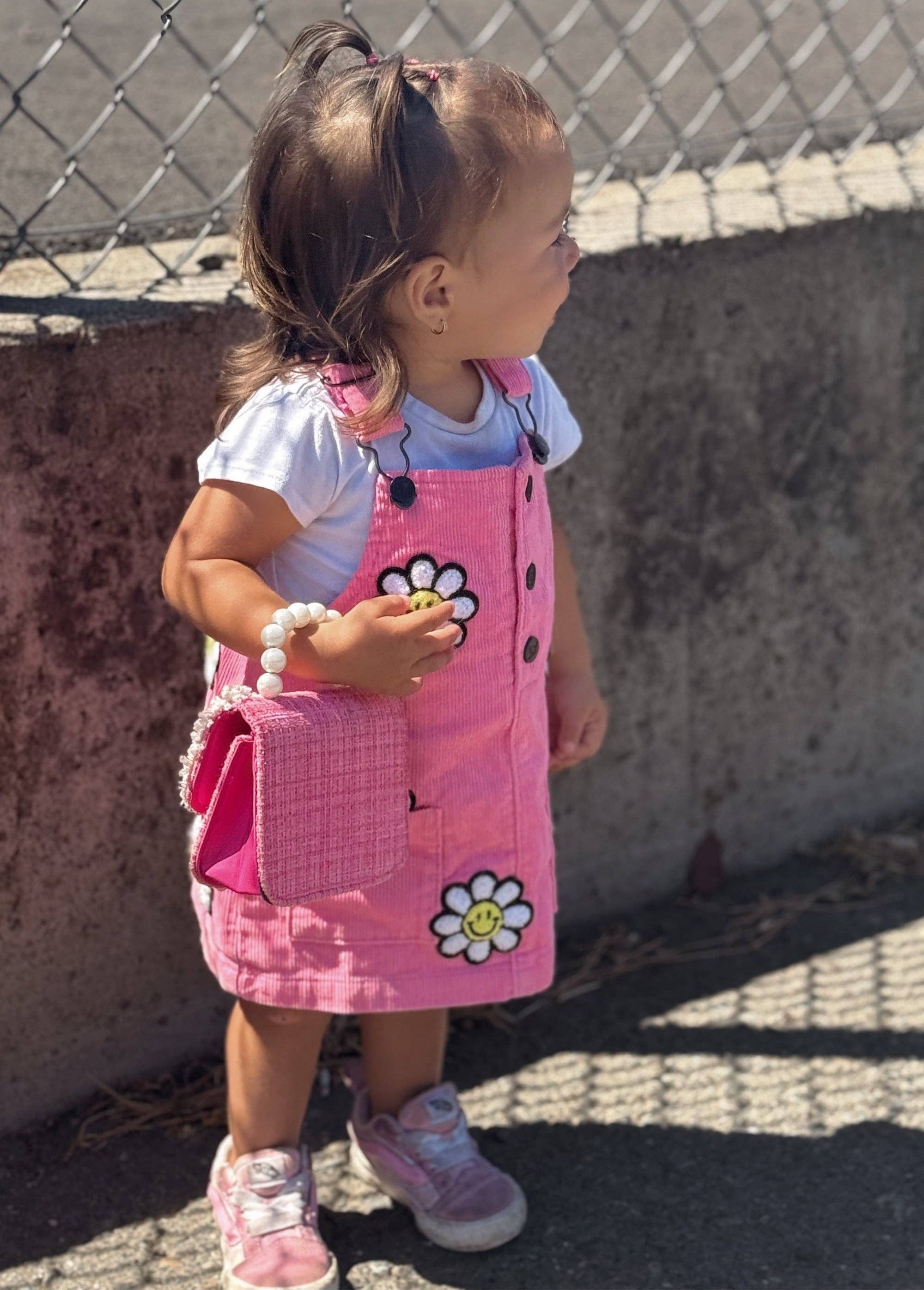 Little Bloomer Corduroy Dress | Pink