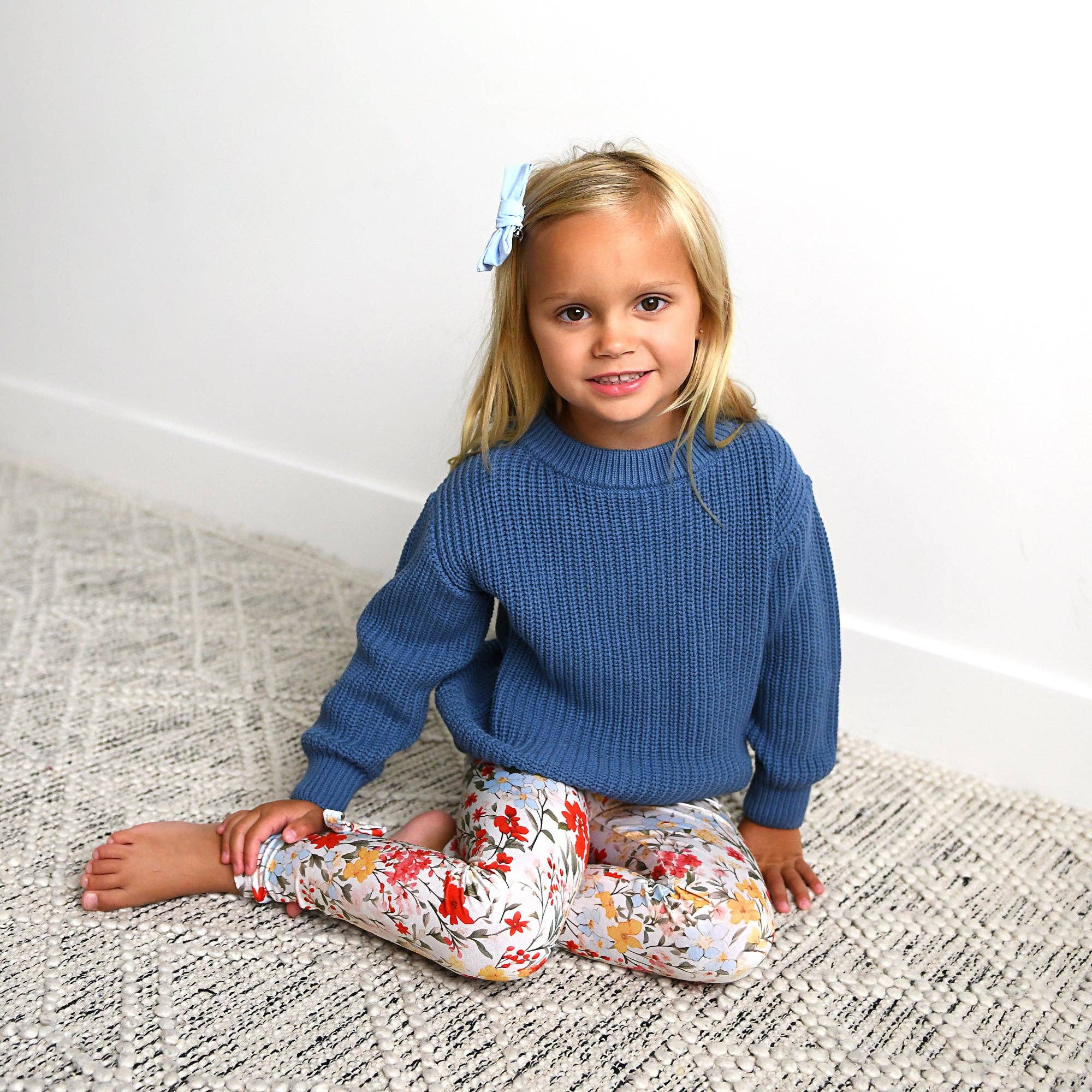 Knitted Sweater | Steel Blue