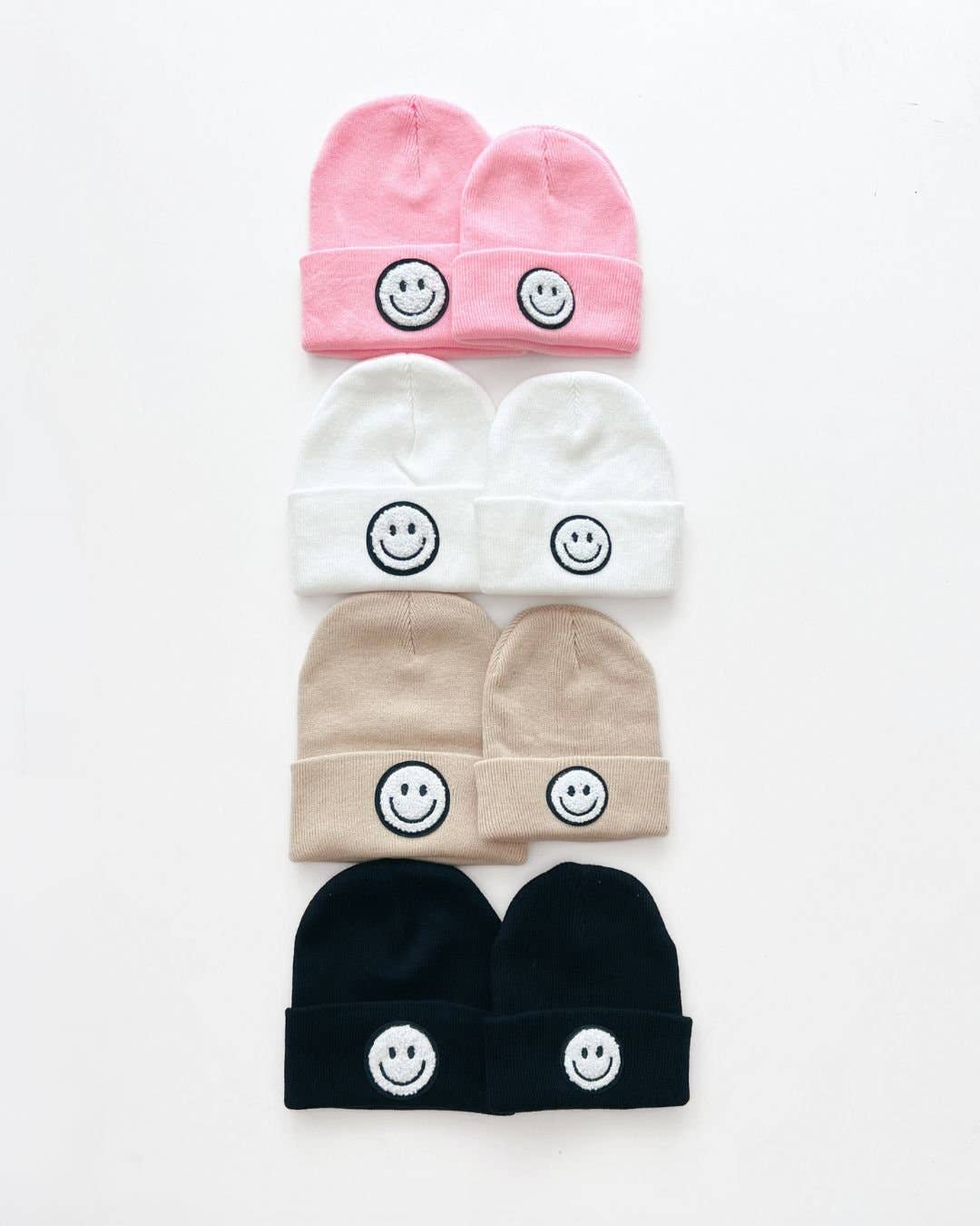 Smiley Baby & Kids Beanie | Black: Baby