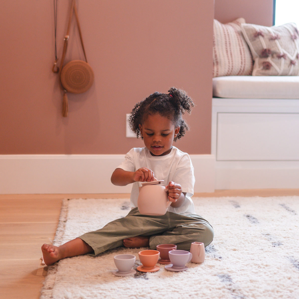 Silicone Tea Set - Petal | Kids Pretend Playset
