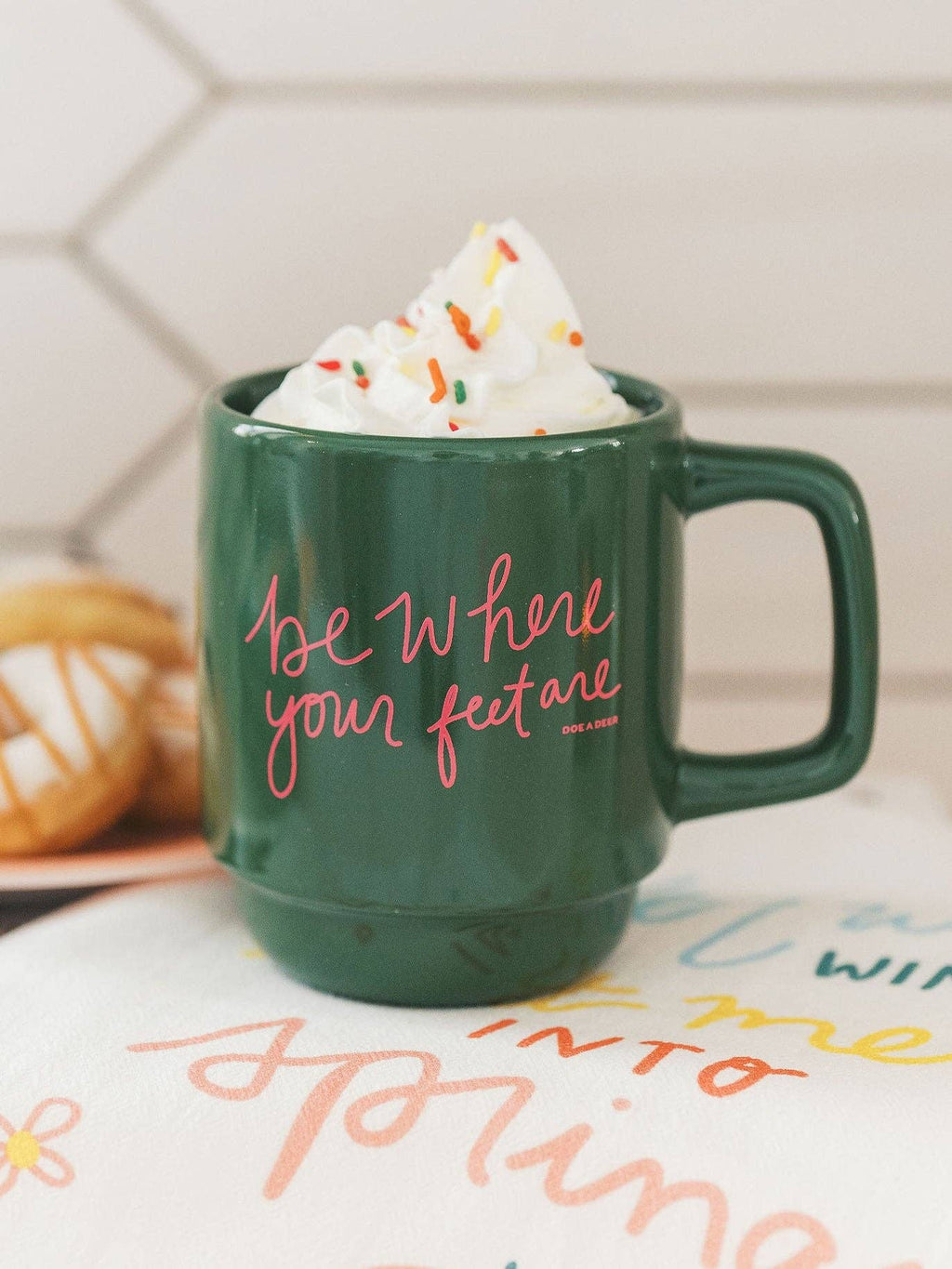 Be Where Your Feet Are Mug