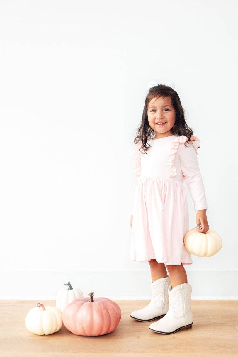 Ruffle Twirl Dress | Light Pink