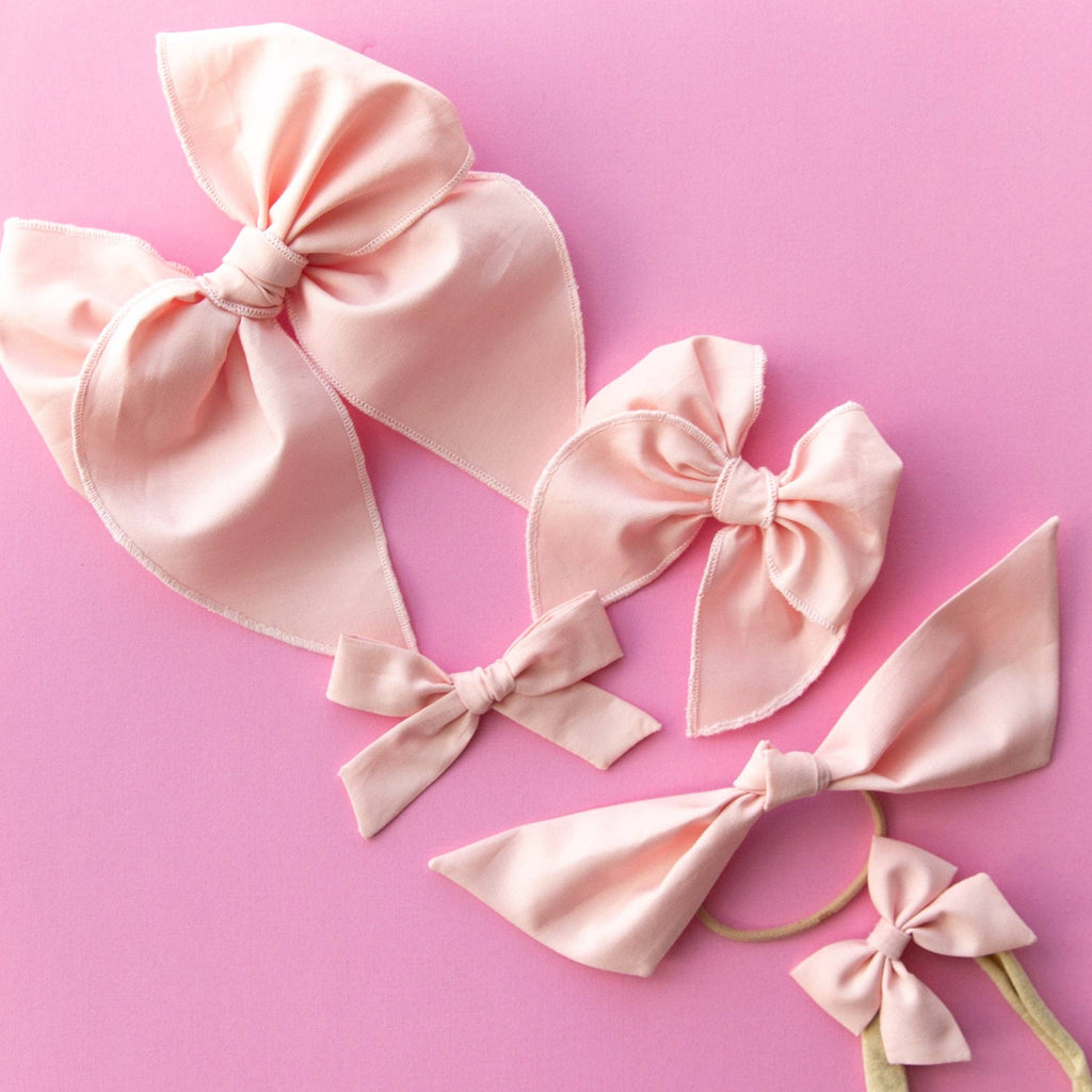 Candy Pink | Petite Party Bow: Nylon Headband