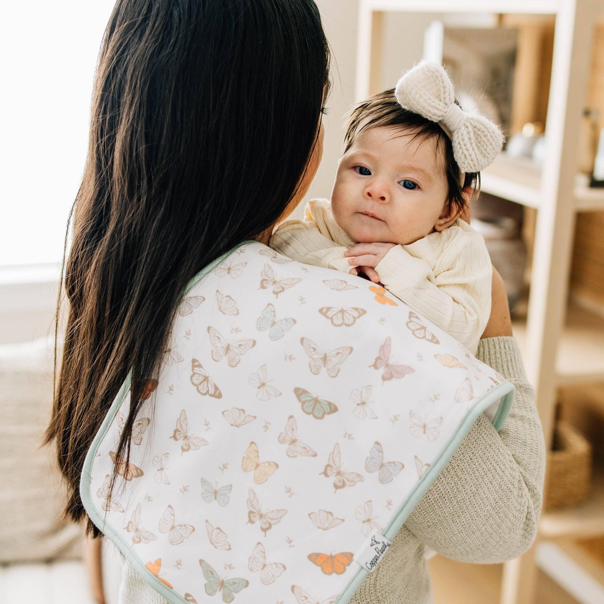 Premium Burp Cloths - Flora