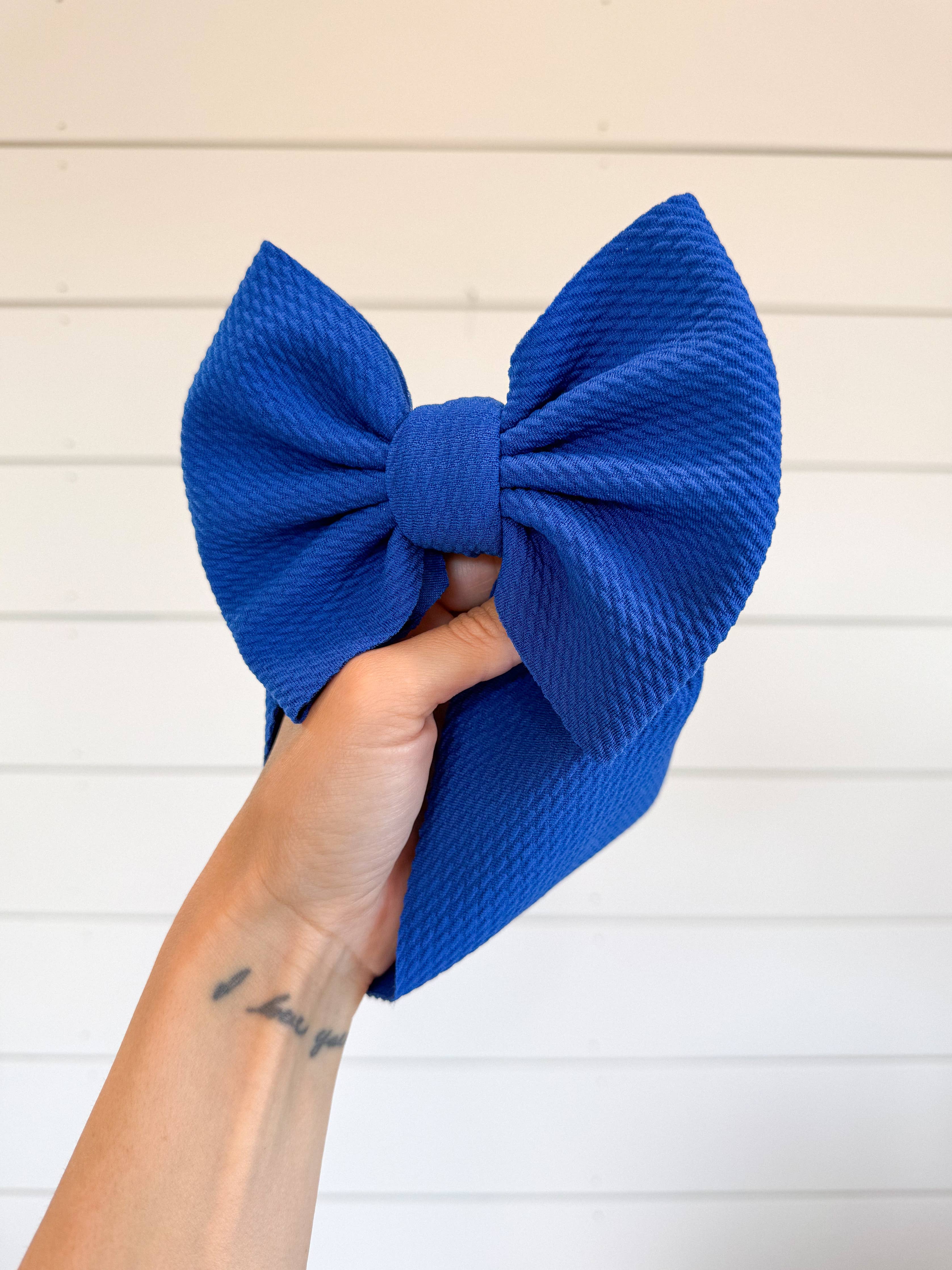 Oversize Bow Headband | Royal Blue