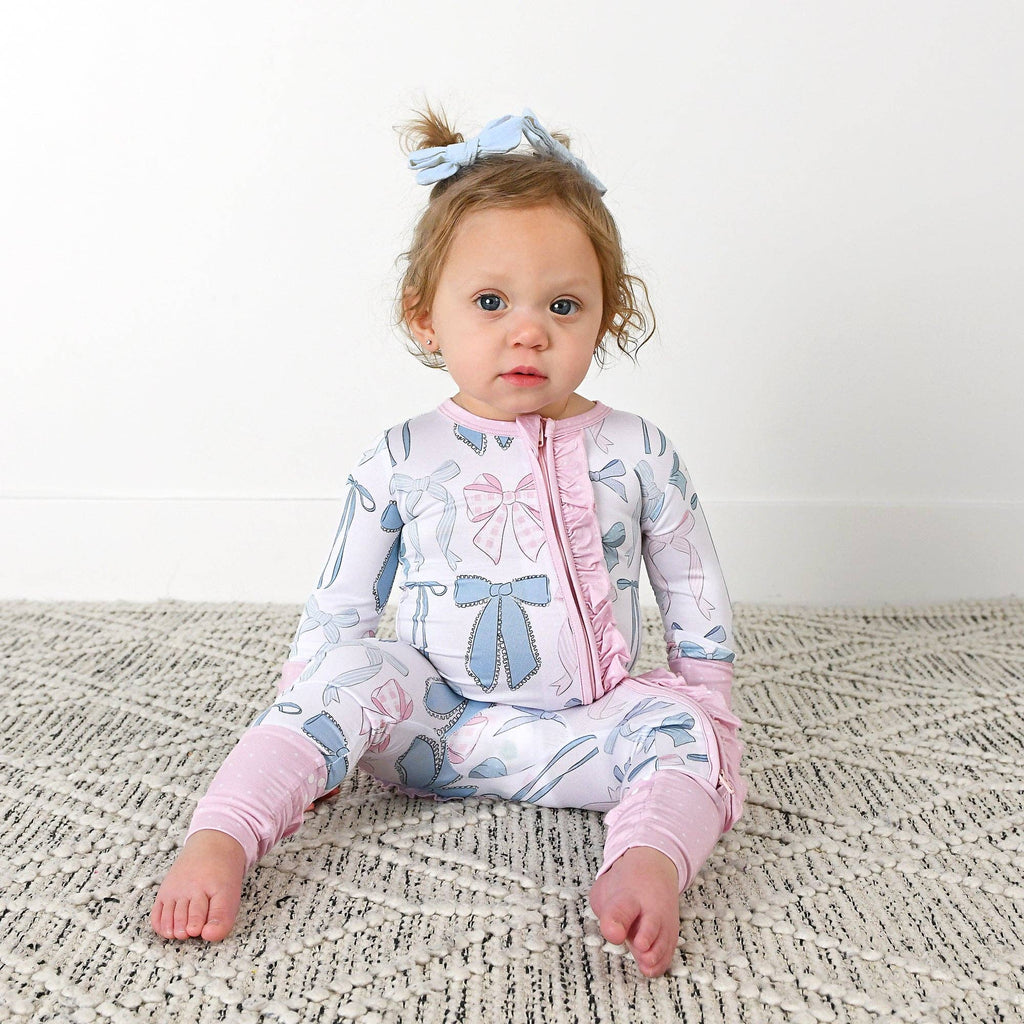 Samantha Bows Ruffle Zip Sleeper