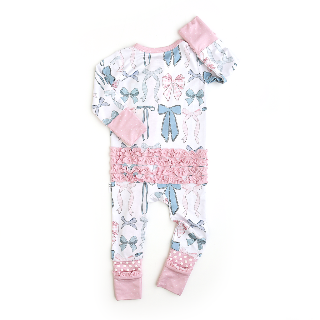 Samantha Bows Ruffle Zip Sleeper