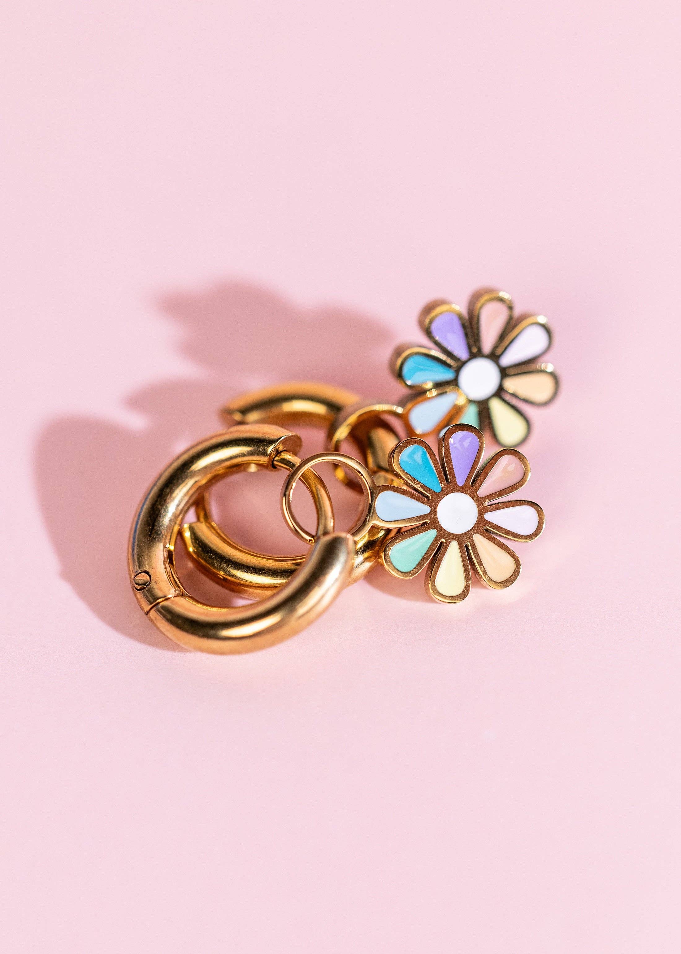 Rainbow Daisy Charms