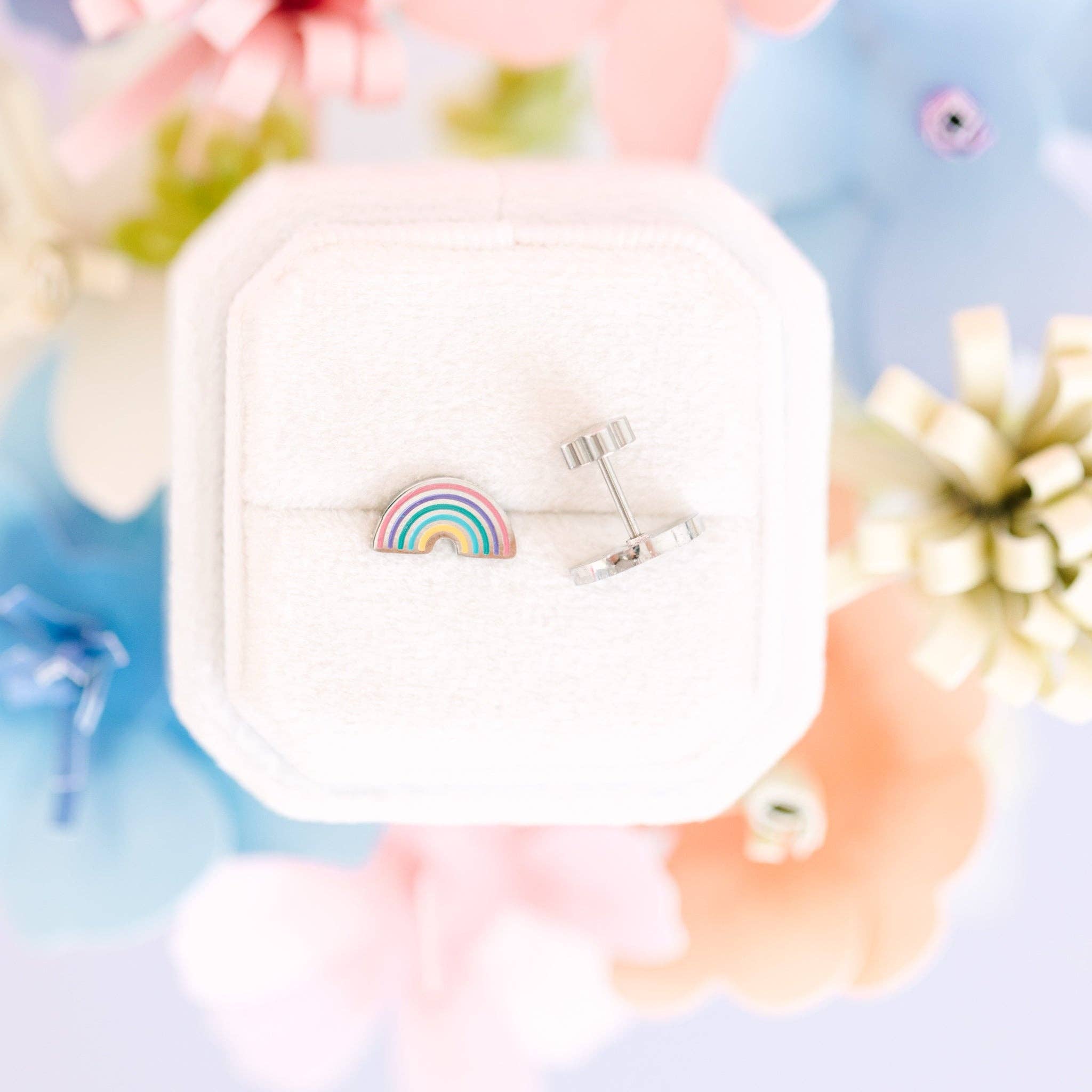 Silver Rainbows Earrings
