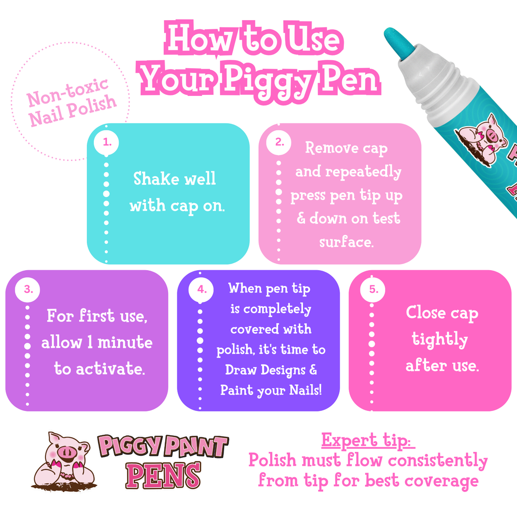 Piggy Paint Pen | Twirly Teal
