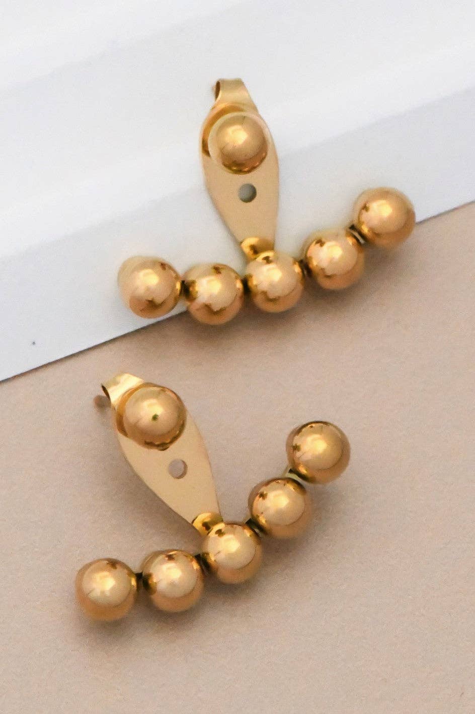 Gold Ear Jackets | 18K Gold Plated