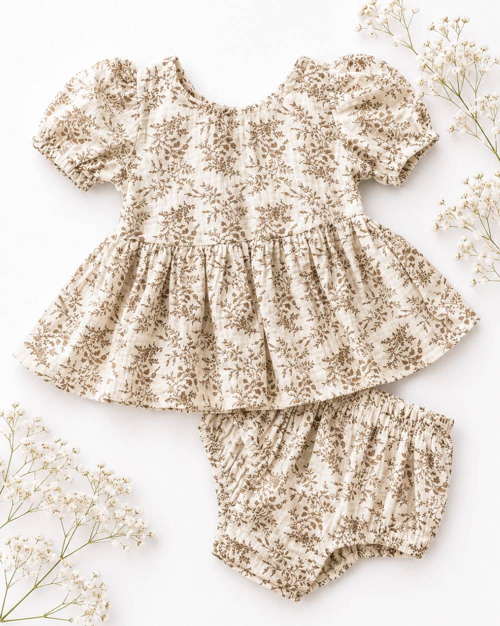 Quinn Bow-Back Top & Bloomer Set | Wisteria Smoke