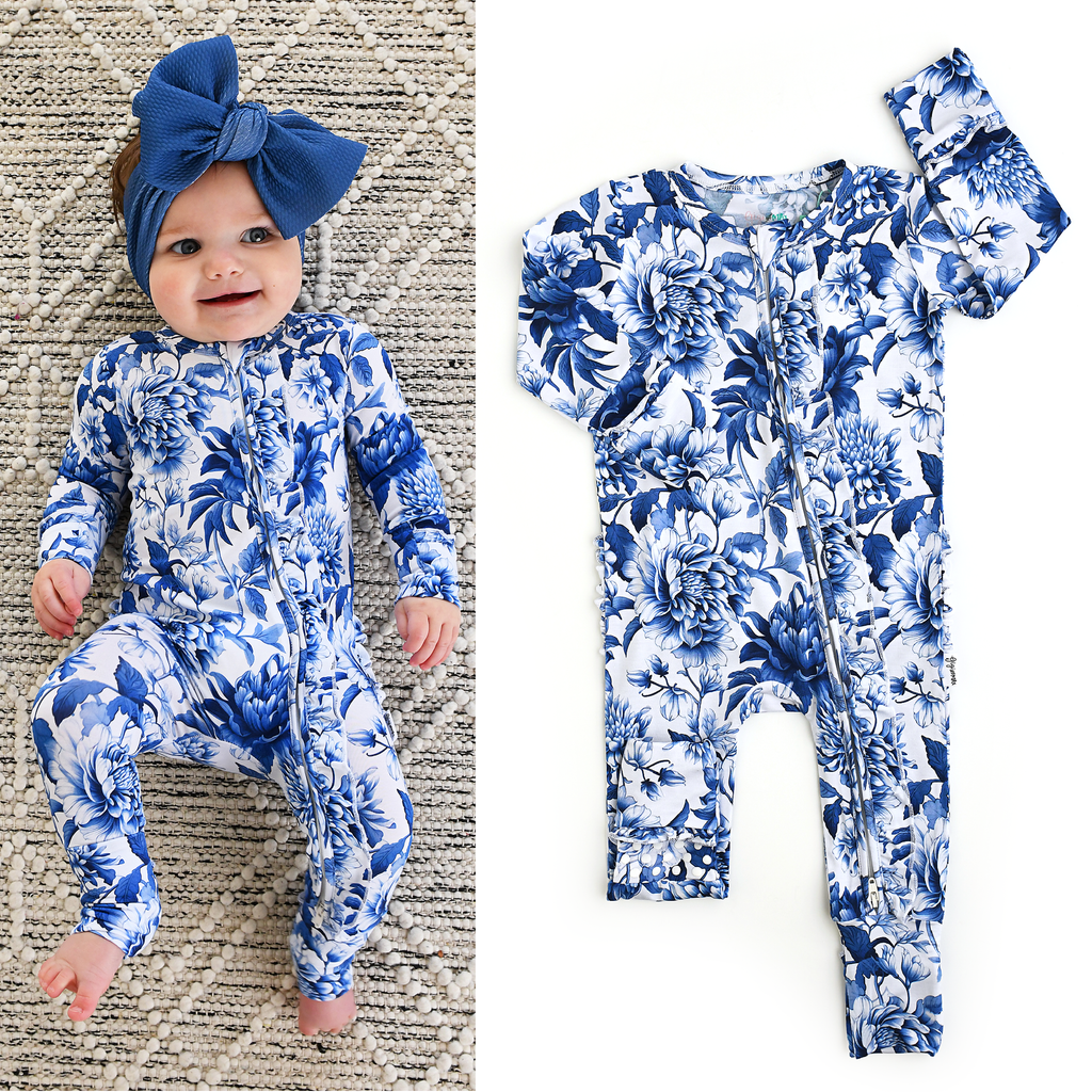 Hattie Ruffle Zip Bamboo Sleeper