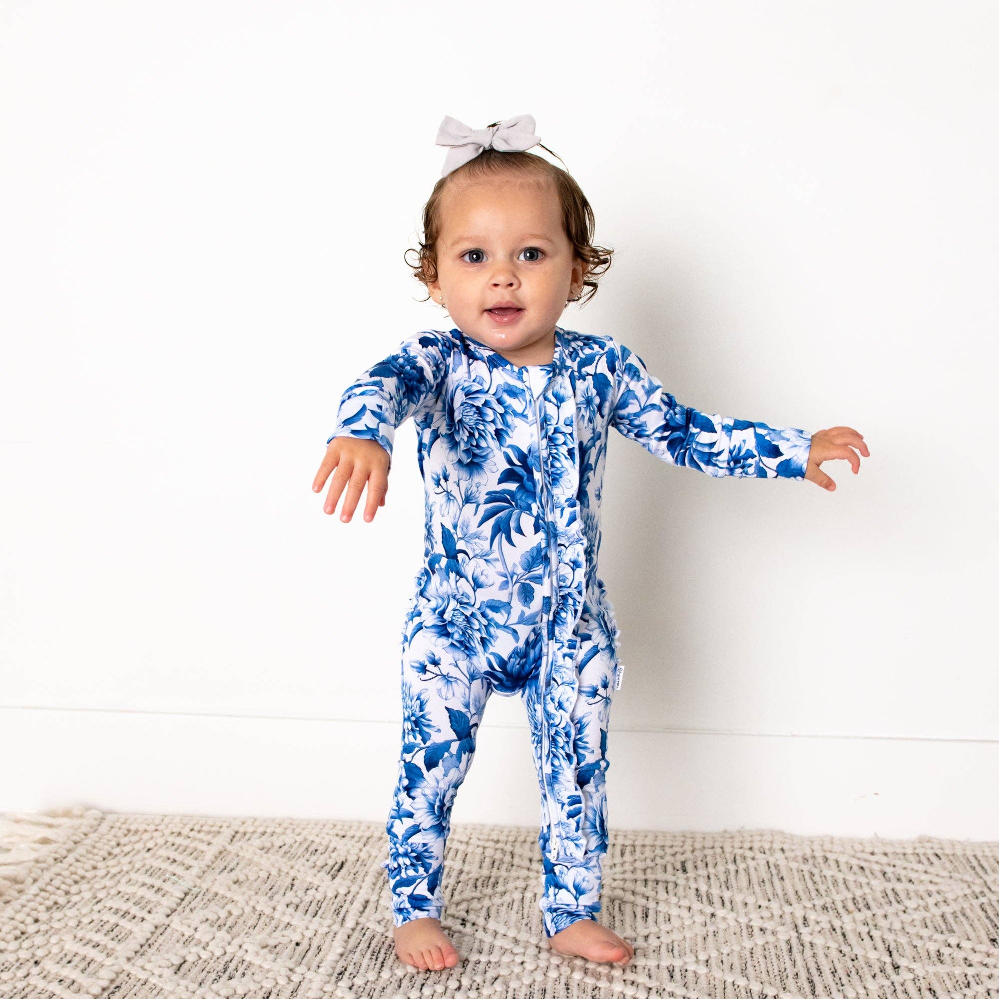 Hattie Ruffle Zip Bamboo Sleeper