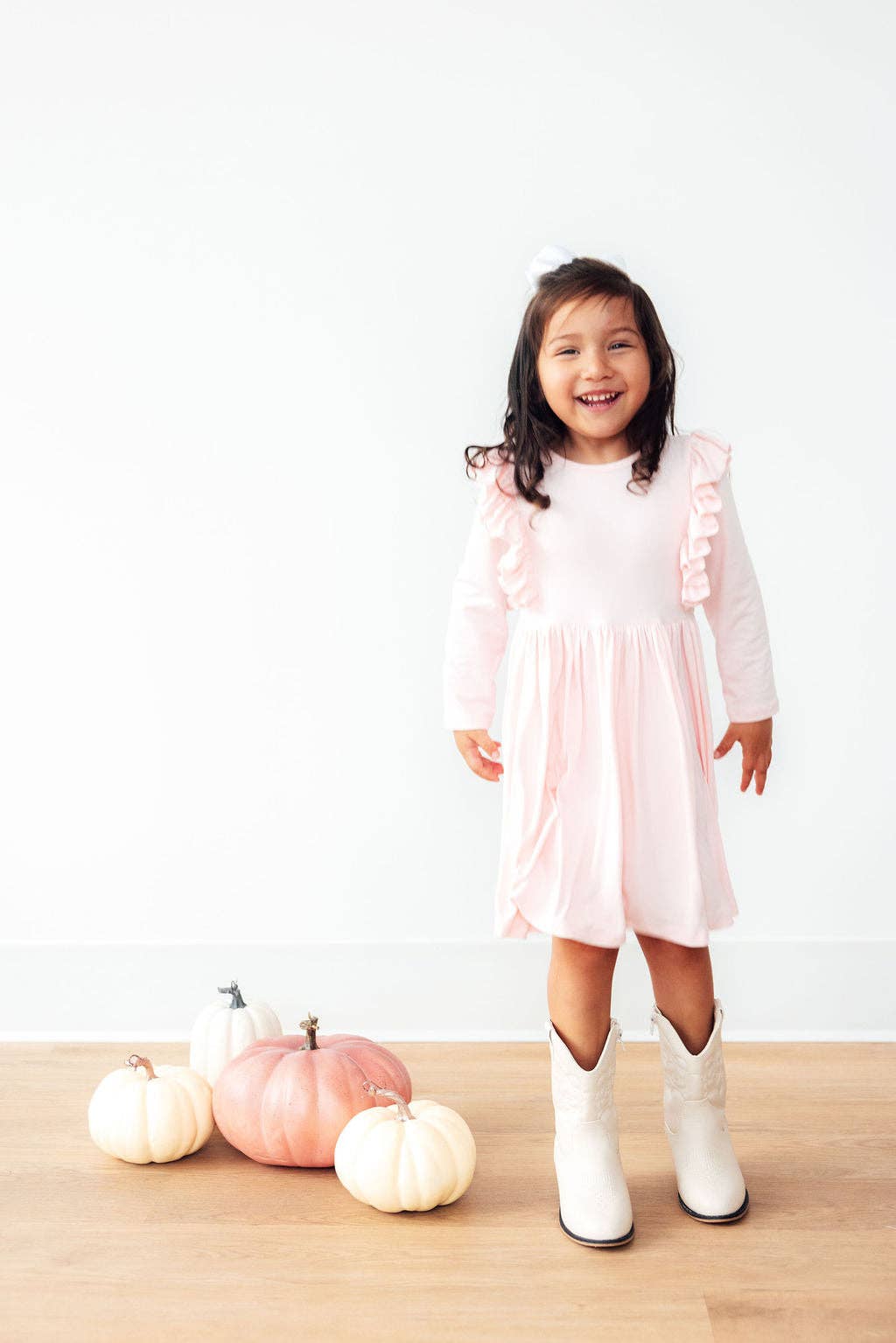 Ruffle Twirl Dress | Light Pink