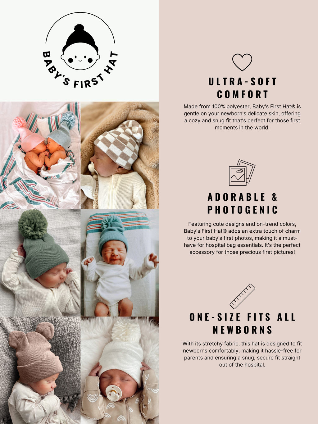 Baby's First Hat | Sand Pom