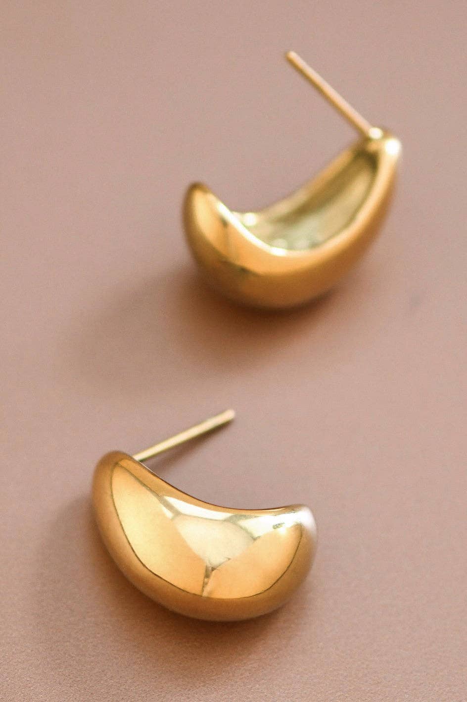Gold Raindrop Earrings | 18K Gold Plated
