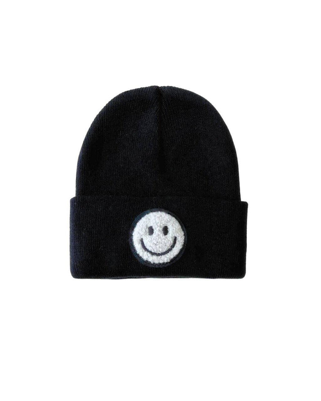 Smiley Baby & Kids Beanie | Black: Toddler