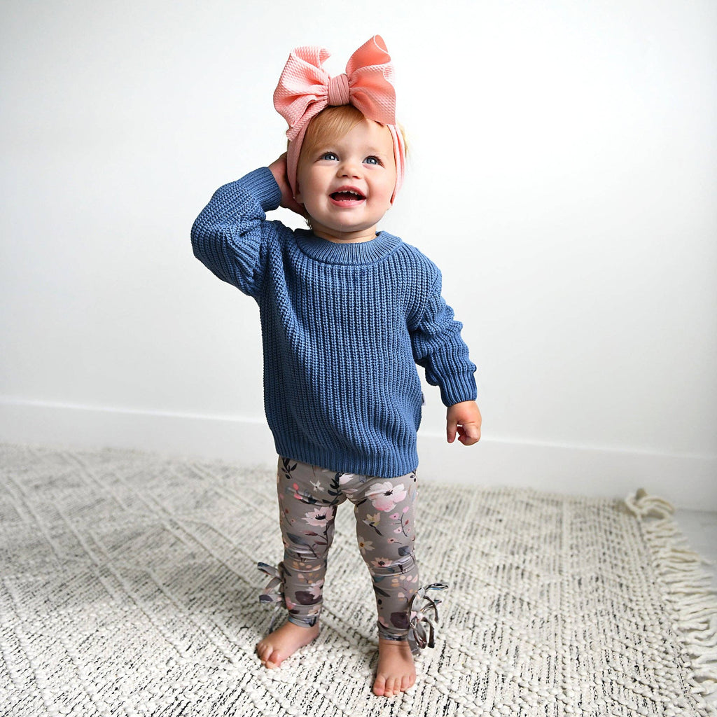 Knitted Sweater | Steel Blue