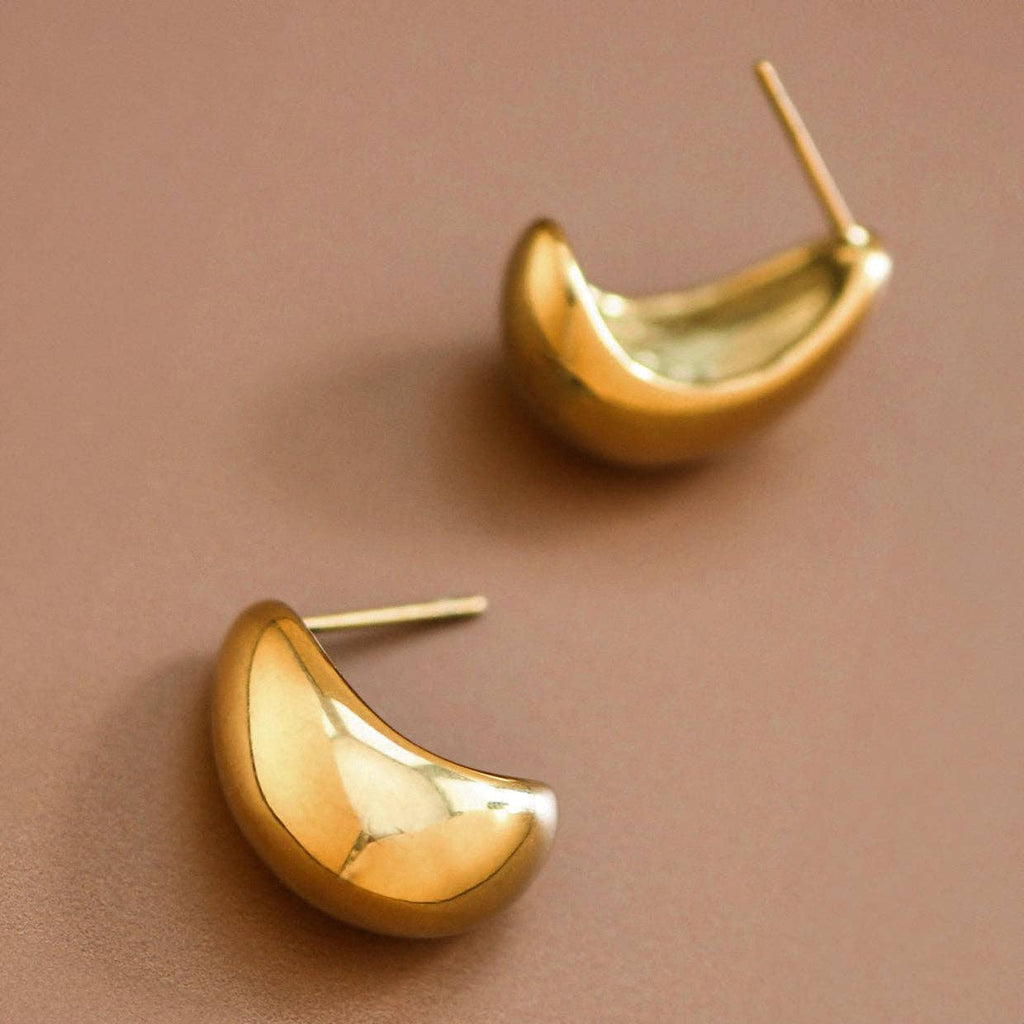 Gold Raindrop Earrings | 18K Gold Plated