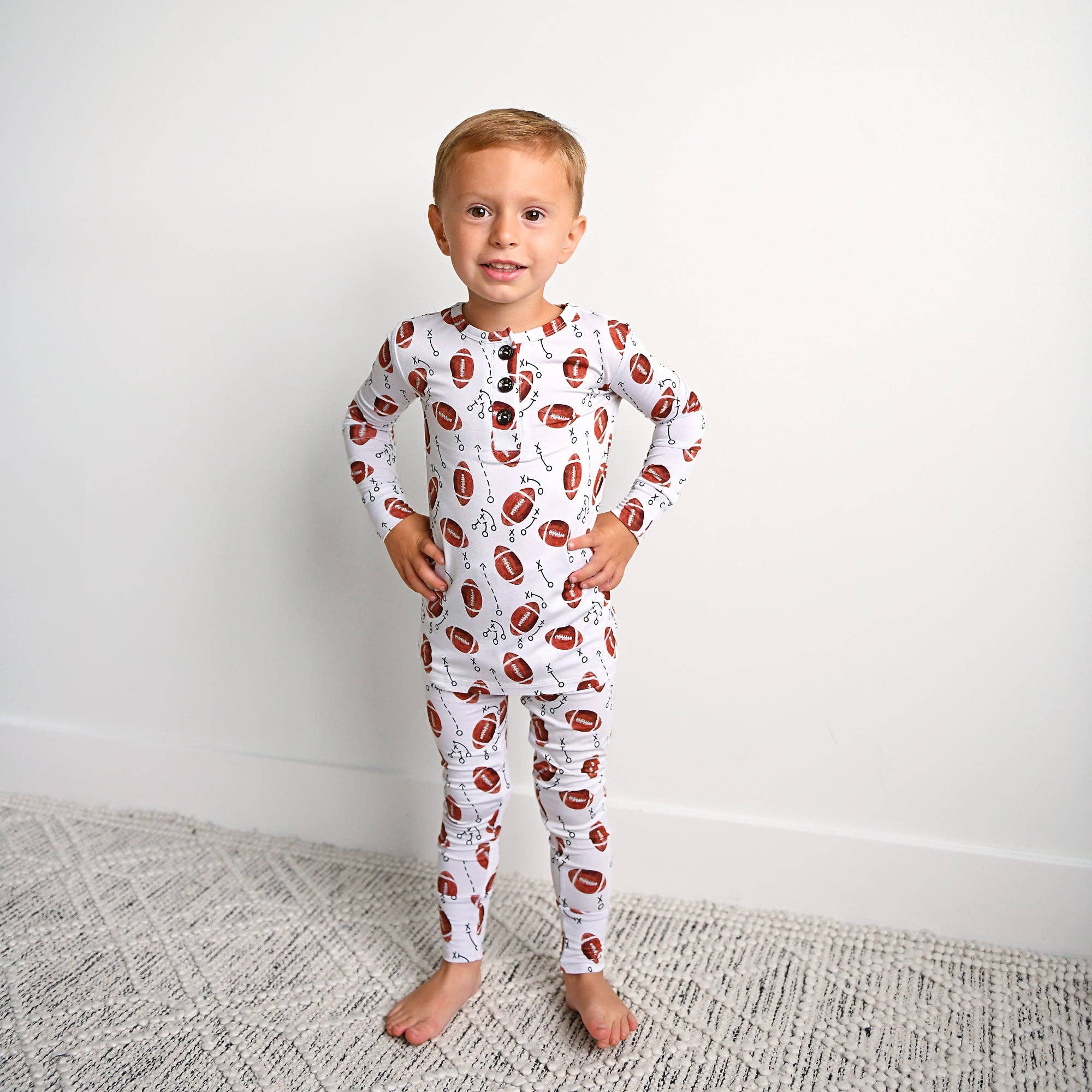 Brady Football Two Piece Bamboo Sleep Set