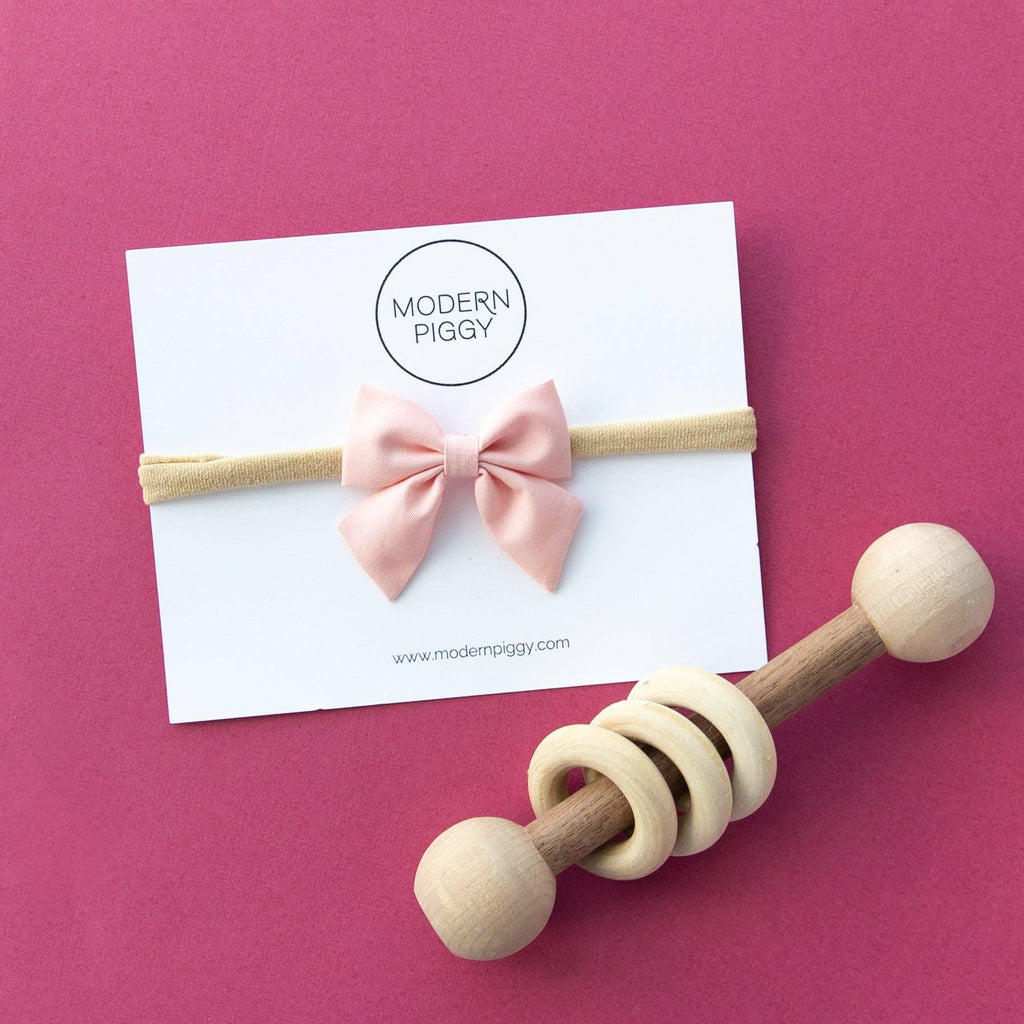 Candy Pink | Mini Piggy Bow: Alligator Clip