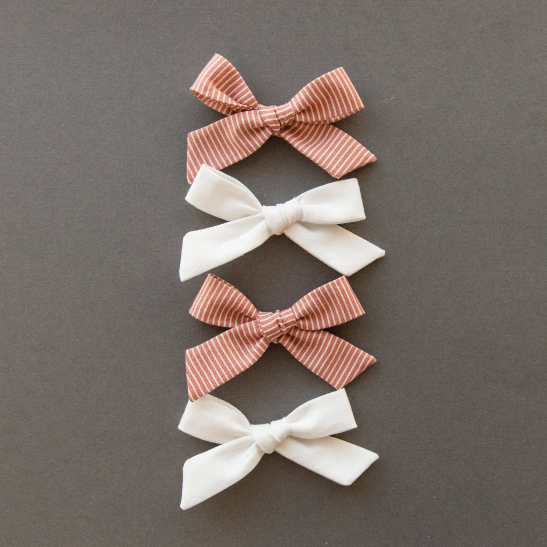 True White | Hand-tied Bow: Nylon Headband