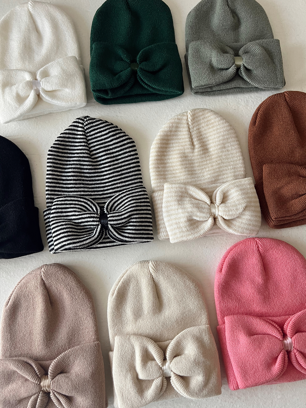 Baby's First Hat |  Warm White Bow