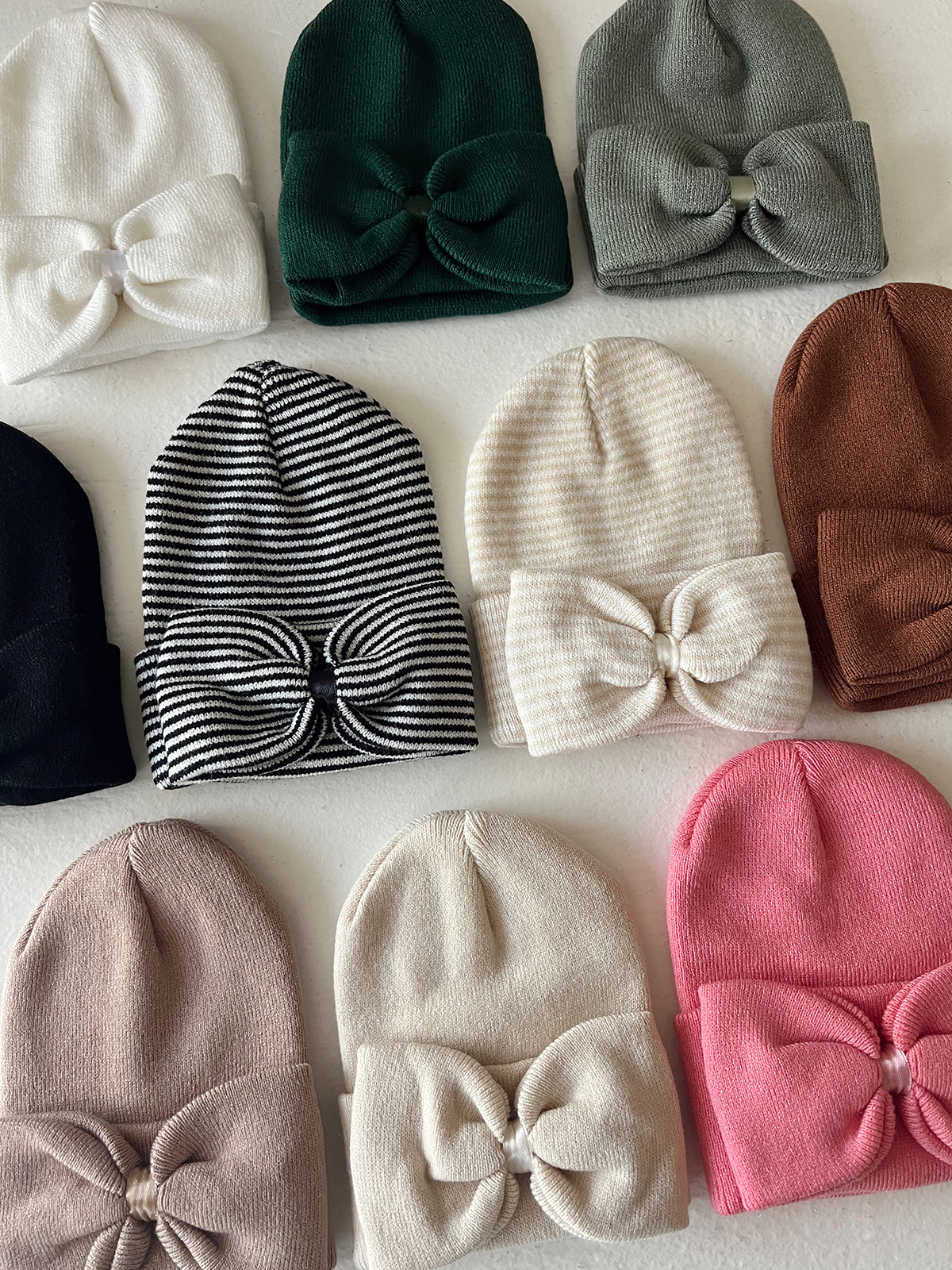 Baby's First Hat |  Warm White Bow