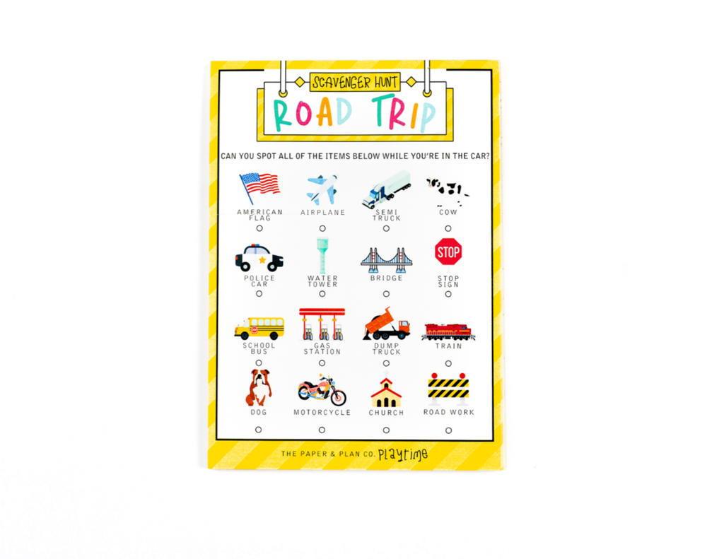 Road Trip Scavenger Hunt Pad Playtime Pad®