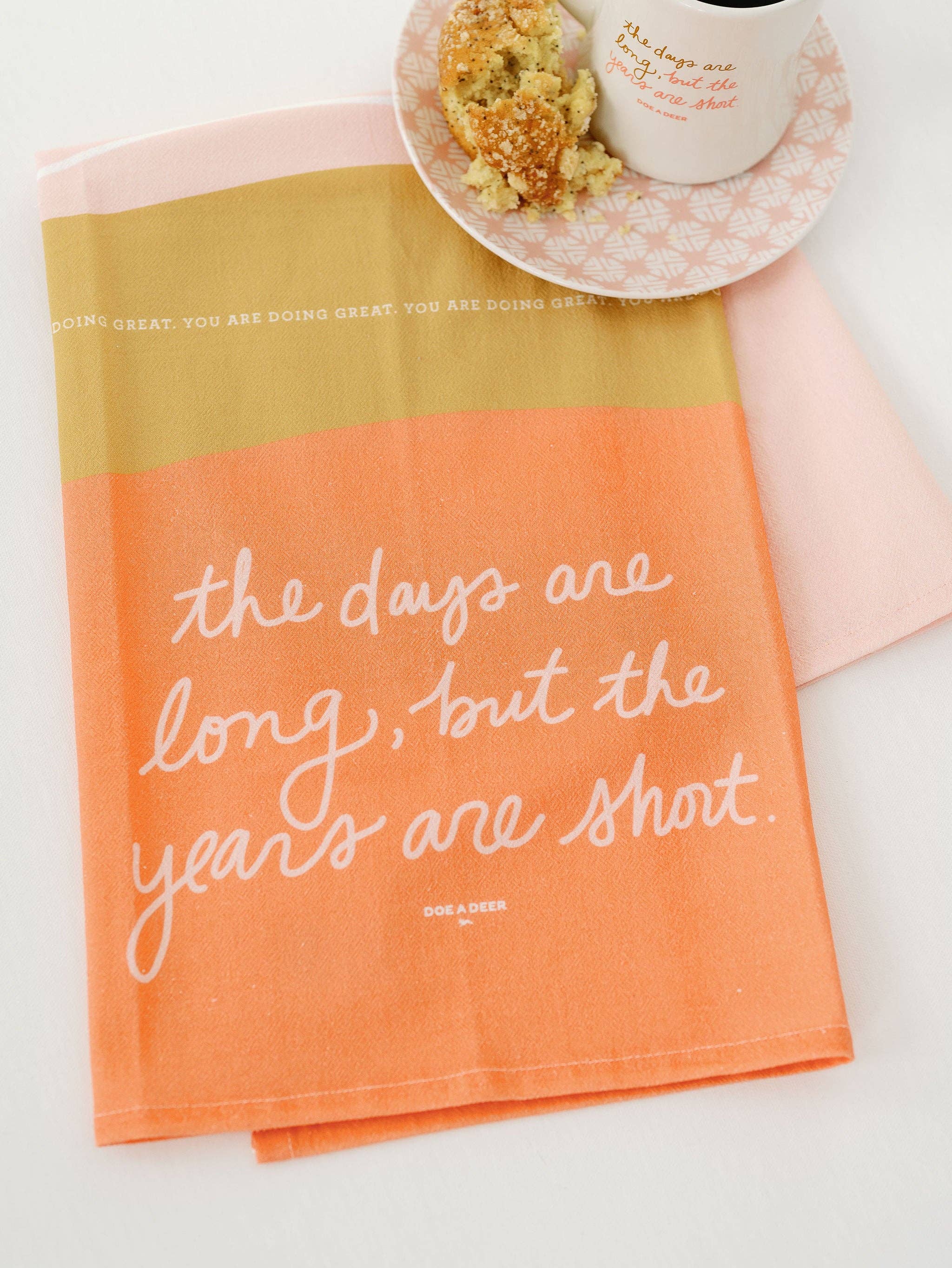 The Days Are Long Full Pattern Flour Sack Towel