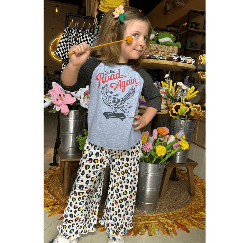 Plisse Wide Leg Pant | Loopy Leopard