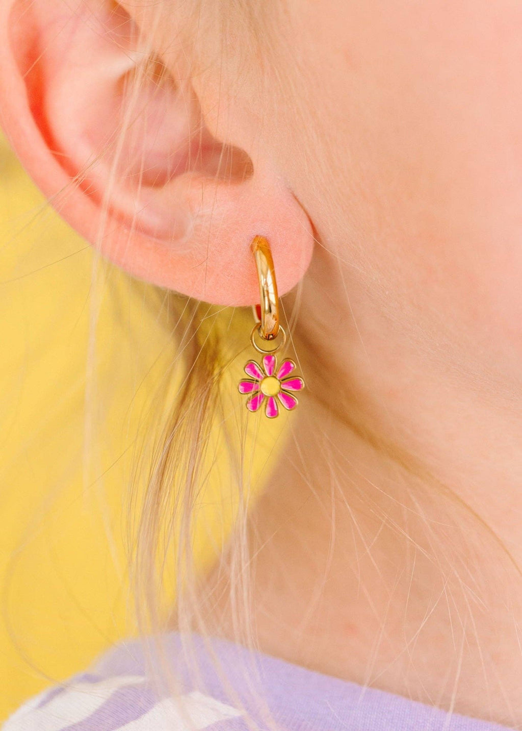 Hot Pink Daisy Charms
