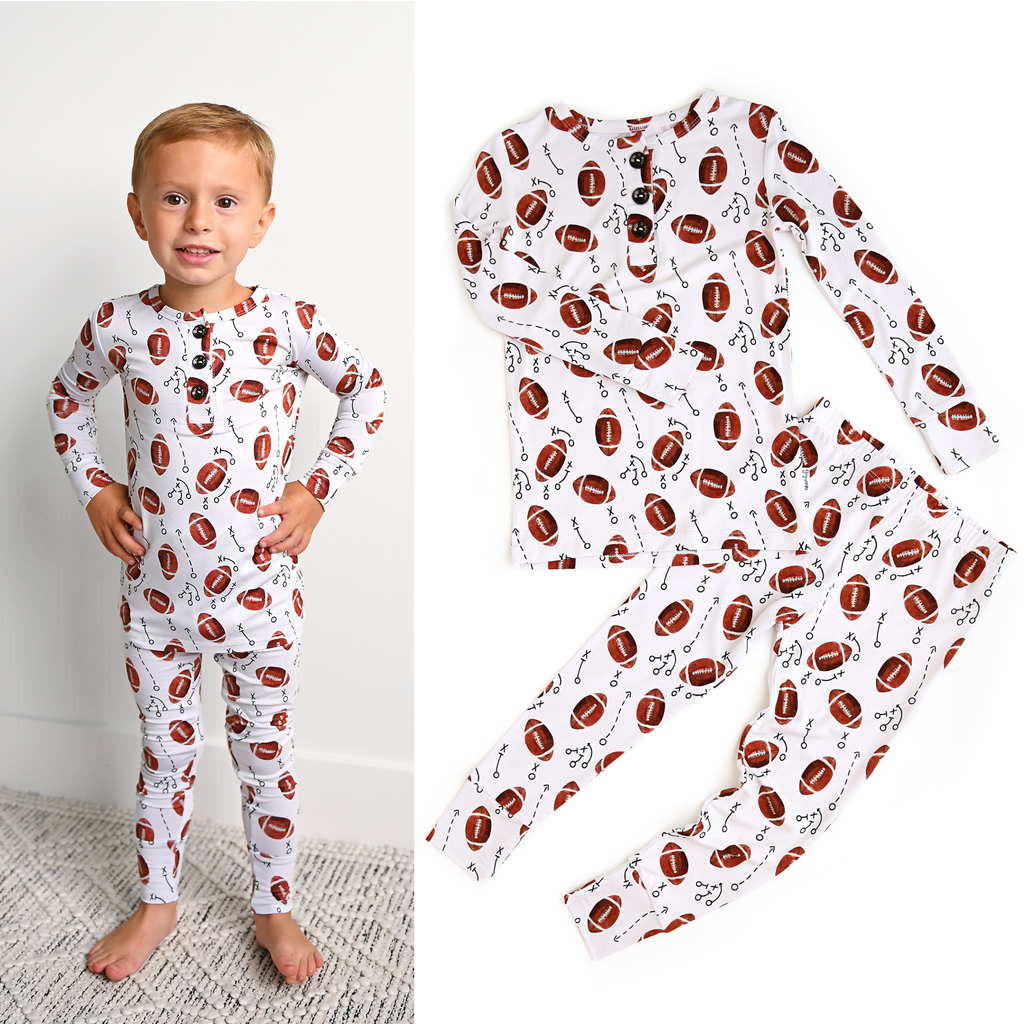 Brady Football Two Piece Bamboo Sleep Set