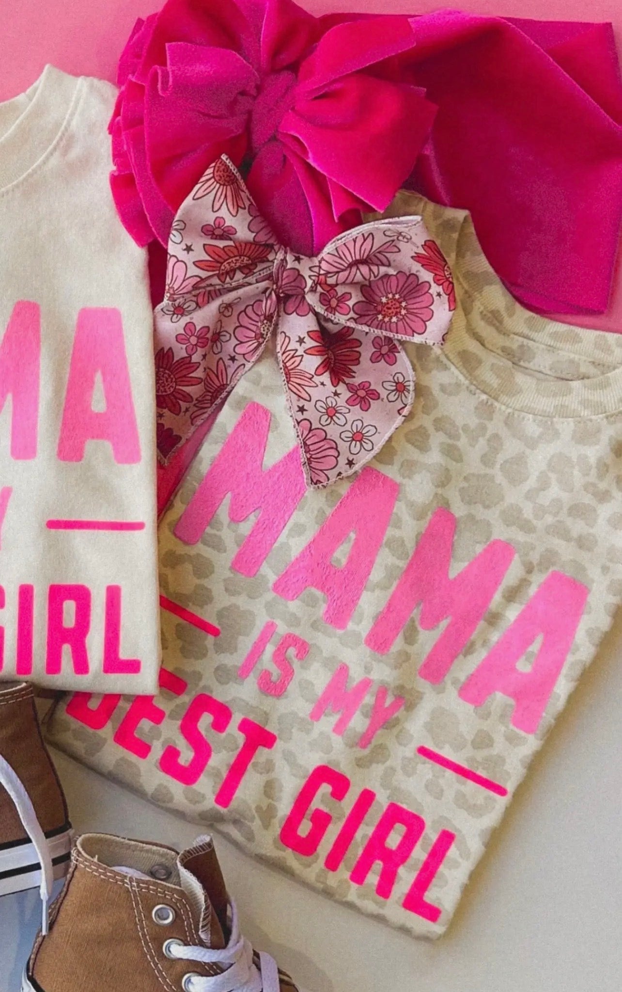 Mama is My Best Girl Leopard Tee (presale)