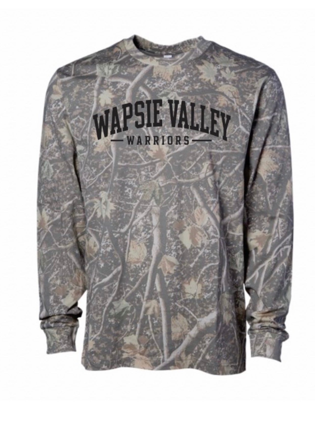 Wapsie Valley Warriors Camo Long Sleeve Tee