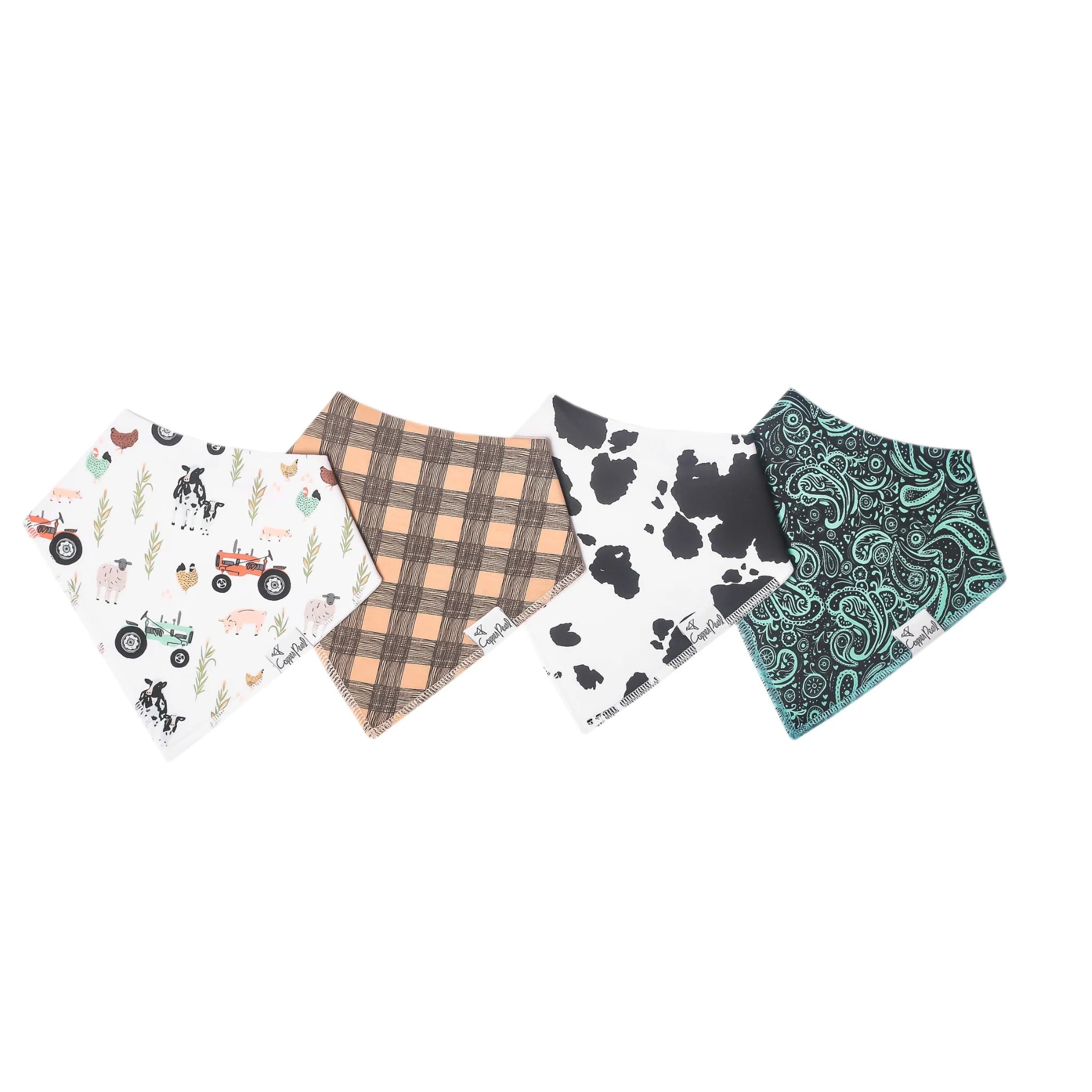 Copper Pearl Jo Bandana Bib Set (4-Pack)