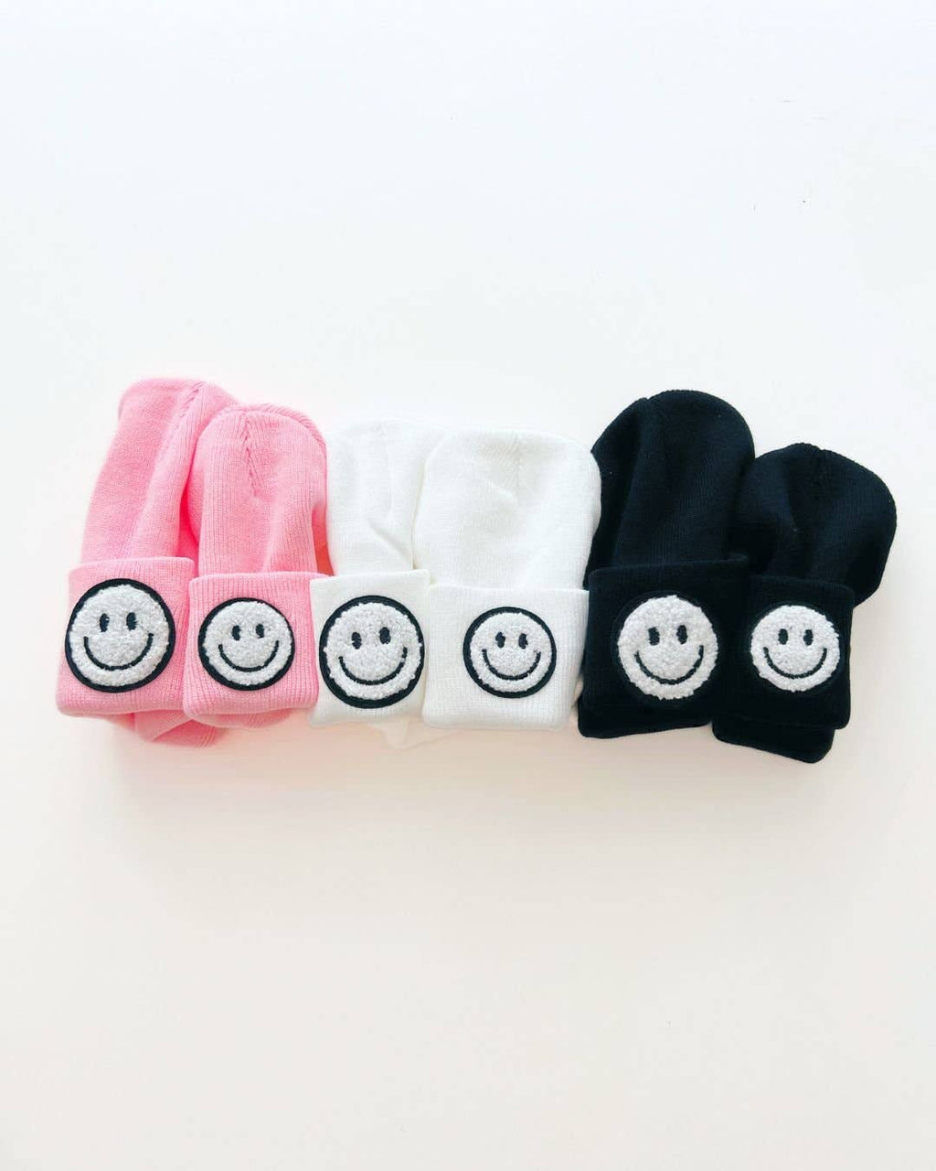 Smiley Baby & Kids Beanie | Black: Toddler