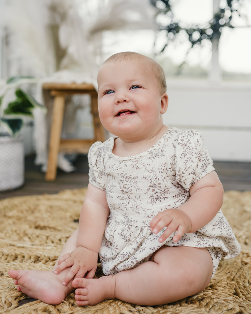 Quinn Bow-Back Top & Bloomer Set | Wisteria Smoke