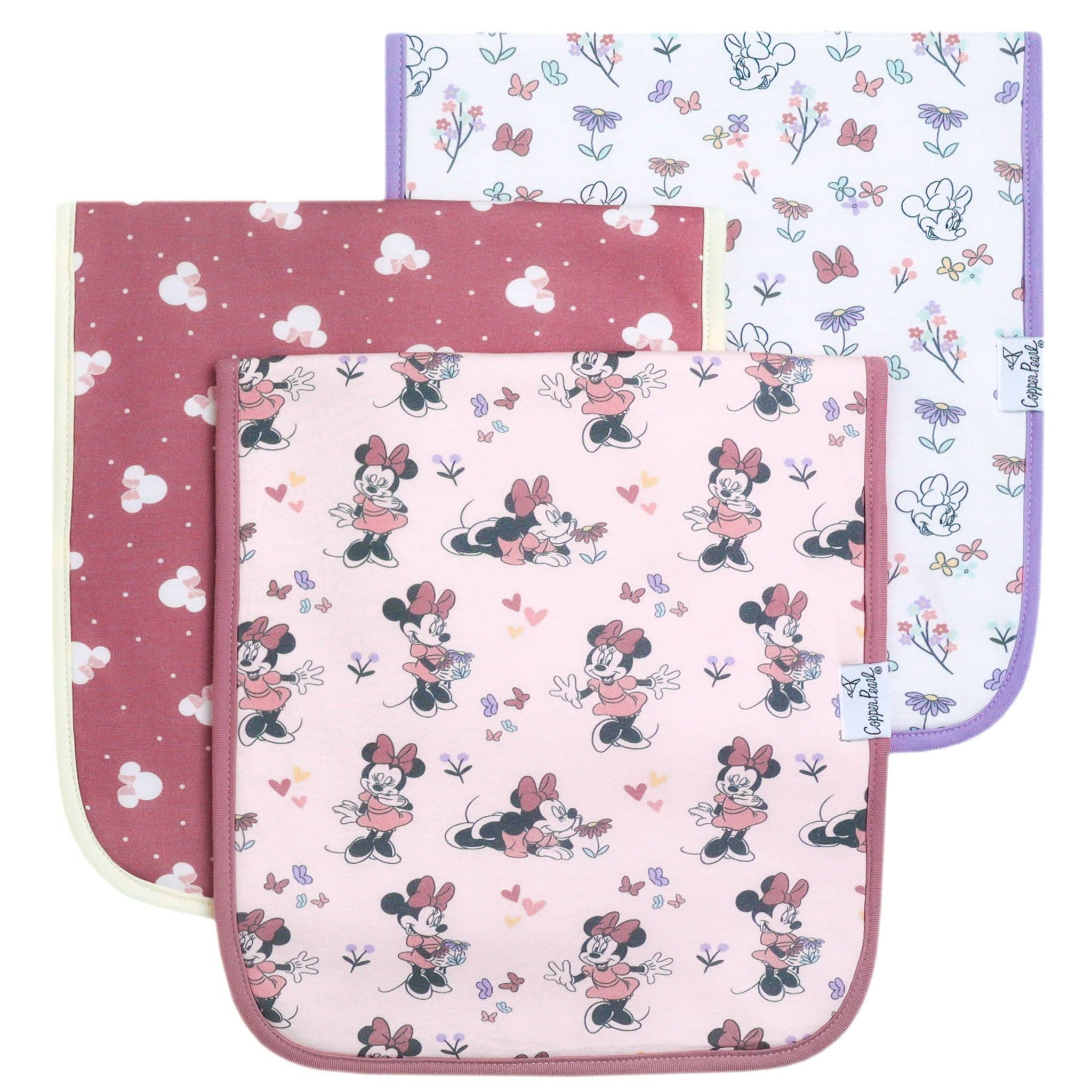 Burp Cloths - Minnie Mouse