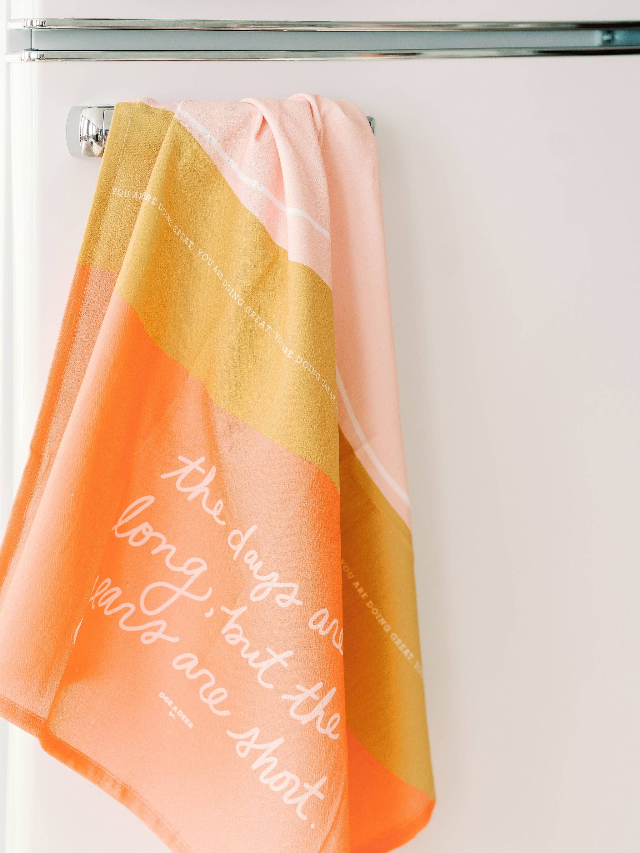 The Days Are Long Full Pattern Flour Sack Towel