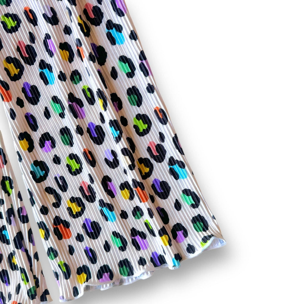 Plisse Wide Leg Pant | Loopy Leopard