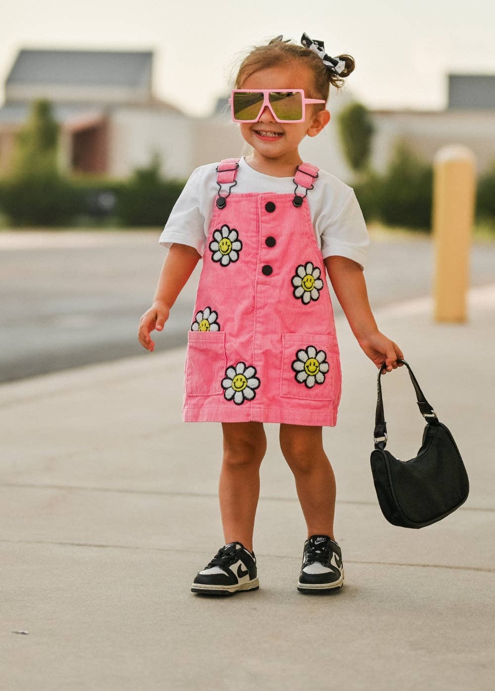 Little Bloomer Corduroy Dress | Pink