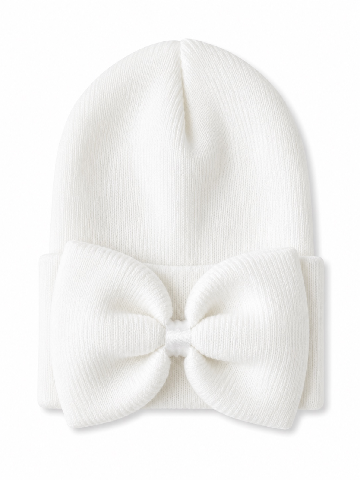 Baby's First Hat |  Warm White Bow