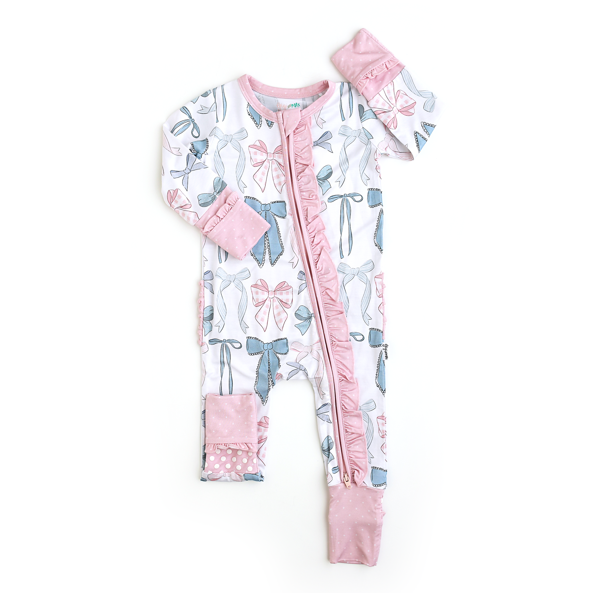 Samantha Bows Ruffle Zip Sleeper